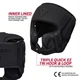 Боксерський Шолом RDX T15 Noir Cheek Protector Head Guard Чорний S (HGR-T15MB-S) - изображение 6