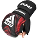 Рукавички Для MMA RDX IMMAF Approved Shooter Grappling Gloves Чорно-Червоний XL (GSR-IMF-1R-XL) - изображение 3