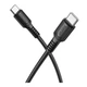 Кабель USB Borofone BX116, Type-C to Type-C, 60W, 1m, Черный - изображение 1