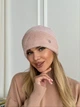 Шапка з альпаки "Сюзенна", 145-034 пудра - изображение 3