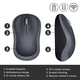 Мышь M185 Wireless USB 2.4G 1000DPI Black + батарейка AA - изображение 2