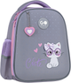 Рюкзак GoPack Напівкаркасний Education Cute Cat 34.5x26x12.5 см Сірий (GO26-165S-3) - зображення 1