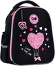 Рюкзак GoPack Напівкаркасний Education Heart 34.5x26x12.5 см Чорний (GO26-165S-2) - зображення 1