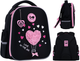 Рюкзак GoPack Напівкаркасний Education Heart 34.5x26x12.5 см Чорний (GO26-165S-2) - зображення 2