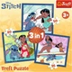 Набір пазлів Trefl 3в1 Ліло і Стіч: Час зі Стічем 20/36/50 елементів 34896 (5900511348965) - зображення 2