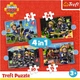 Набір пазлів Trefl 4в1 Пожежник Сем: Пригоди пожежника Сема 12/15/20/24 елементи 34632 (5900511346329) - зображення 2