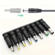 Набір перехідників 8шт. DC 5.5x2.1mm to DC Black - зображення 4