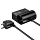 Удлинитель сетевой HOCO AC34, 1.5M, Win 2 position (PD70W, 3C1A) desktop socket, black - изображение 2