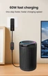 Кабель Type-C to DC 5.5x2.1-2.5mm, 60W, для роутера, ноутбука, камер. Универсальный 5V/9V/12V/15V/20V Boost Converter Adjustable Voltage, Black - изображение 5