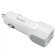 Автомобільний зарядний пристрій адаптер Hoco Z23 2.4A 2USB White - изображение 4