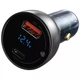 Автомобільний зарядний пристрій Baseus Particular Digital Display QC + PPS Transparent Grey CCKX-C0A - зображення 3