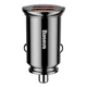 Автомобільний зарядний пристрій Baseus Circular Plastic A+A QC3.0 5A 30W Black CCALL-YD01 - зображення 2