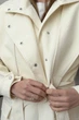Тренч з високою горловиною OW003 2602050502107 M/L Молочний - зображення 3