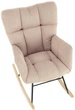 Крісло-гойдалка Halmar Vasco Бежеве (5905248131002) - зображення 7