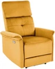 Крісло для відпочинку Halmar Semir з функцією електричного розкладання Гірчичне (5905248130951) - зображення 1