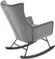Крісло-гойдалка Halmar Bazalto Сірий (5905248124769) - зображення 2