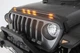 Дефлектор капота мухобойка Jeep Wrangler JK LED клеючий матовий 07-18 черный AVS Джип Вранглер WT0040094 - изображение 1