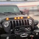 Дефлектор капота мухобойка Jeep Wrangler JK LED клеючий матовий 07-18 черный AVS Джип Вранглер WT0040094 - изображение 2