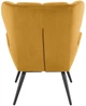 Крісло для відпочинку Halmar Tyrion Гірчичний (5905248112889) - зображення 5