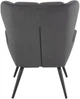Крісло для відпочинку Halmar Tyrion Сірий (5905248112896) - зображення 5