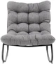 Крісло-гойдалка Halmar Gatto Сіре (5905248125155) - зображення 4