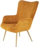Крісло для відпочинку Halmar Amaro Гірчичне (5905248130357) - зображення 3