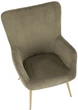 Крісло для відпочинку Halmar Amaro Оливкове (5905248130364) - зображення 7