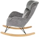 Крісло-гойдалка Halmar Castro Сірий (5905248130524) - зображення 4