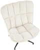 Крісло для відпочинку Halmar Fofana Кремове (5905248130623) - зображення 3