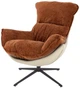 Крісло для відпочинку Halmar Lobster Коричневе (5905248130791) - зображення 1