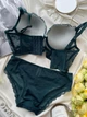 Корсетний комплект з мереживом, смарагд, XL(85ВС) - зображення 3