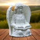Статуетка Ангел з книгою і крилами Пластик 100мм Білий - изображение 2
