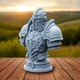 Фігурка Бюста Лицаря в Броні Пластик 125мм Сірий - изображение 5