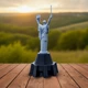 Статуетка Батьківщина Мати Пластик 23см Чорний з сірим - изображение 3