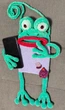 Лягушка жабка веселая детская игрушка мягкая вязаная сумочка для телефона подарок ручная робота - изображение 1