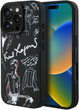 Etui Karl Lagerfeld Grained Pattern & Logo MagSafe do Apple iPhone 16 Pro Max Black (3666339463335) - obraz 1