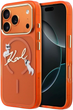 Etui Karl Lagerfeld IML Choupettes Karl  Script Logo MagSafe do Apple iPhone 17 Pro Max Orange (3666339606541) - obraz 1