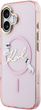 Etui Karl Lagerfeld IML Choupettes Karl  Script Logo MagSafe do Apple iPhone 17 Pink (3666339606190) - obraz 2