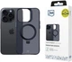 Etui 3mk Smoke Case Mag&Stand do Apple iPhone 15 Pro Black (5903108597203) - obraz 1