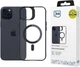 Etui 3MK Satin Armor MagCase do Apple iPhone 15 Plus Black + Transparent (5903108563826) - obraz 1