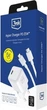 Зарядний пристрій 3mk Hyper Ultra Mini GaN 25W PD, QC3.0, PPS + кабель USB Type-C 1.2 м White (155662) - зображення 2