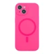 Чохол Glow Silicone Case Full Camera with Magsafe для iPhone 15 Hot pink - изображение 1