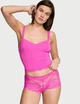 Кроп-майка из модала розового цвета Victoria's Secret размер XS арт. 30100 - изображение 1