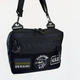 Сумка через плечо Cordura 600D с Velcro панелью на патче (на плечо) черная - изображение 5