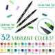 Набор двусторонних маркеров для скетчинга Crayola 32 цвета - изображение 1