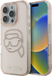 Etui Karl Lagerfeld IML Rhinestones Karl Head do Apple iPhone 16 Pro Pink (3666339352240) - obraz 1