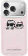 Etui Karl Lagerfeld Karl & Choupette Print & Pocket do Apple iPhone 17 Pro Max Pink (3666339605421) - obraz 3