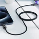 Кабель USB 2.0 Type-C M-M, 1.2м 60W stainless steel Black, C12-03 Acefast - изображение 7
