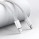 Кабель Baseus High Density Braided Fast Charging Data Cable Type-C to Lightning PD 20W 2м (CATLGD-A02) White - зображення 7