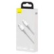 Кабель Baseus High Density Braided Fast Charging Data Cable Type-C to Lightning PD 20W 1м (CATLGD-02) White - зображення 8